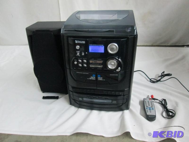 lot 27 image: Encore Technology 3 CD Turntable w Headphones