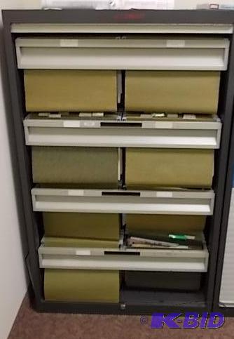lot 14 image: Wright 4-Tier Hanging File System With Roll F...