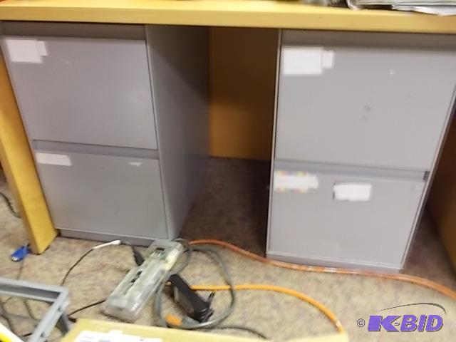 lot 25 image: 2- Gray 2-Drawer Files...