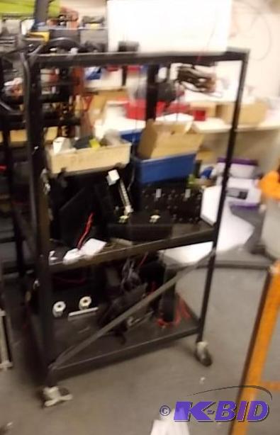 lot 37 image: Rolling AV Cart With Outlet (NO CONTENTS)...