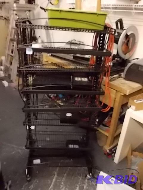 lot 38 image: 8-Tier Wire Rack Shelf (NO CONTENTS)...