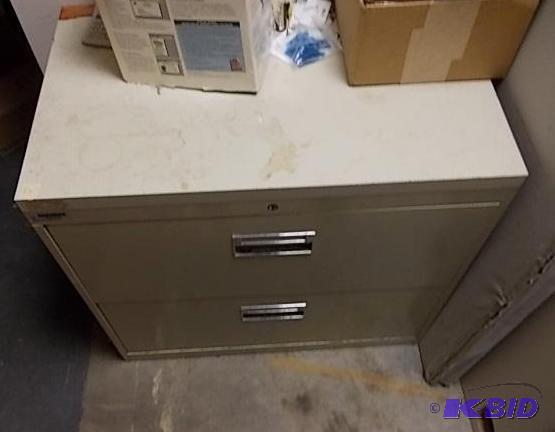lot 45 image: Tan 2-Drawer Lateral File 29x30x18...