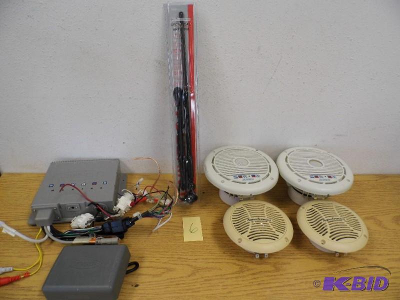 Marine Speakers, Receiver & Antenna