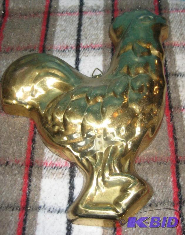 Brass Chicken Wall Decor