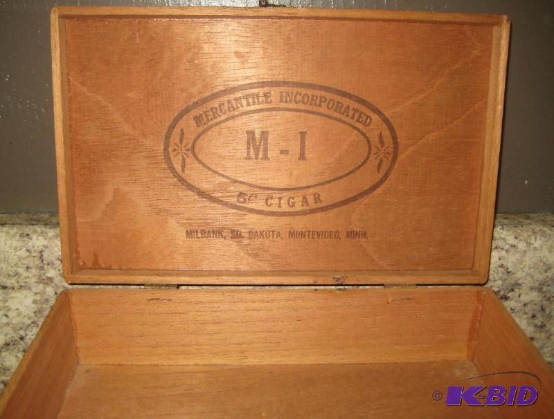 Mercantile Wooden Cigar Box