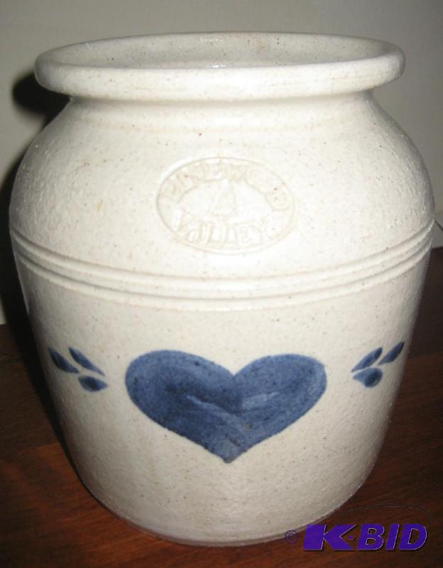 Stoneware Vase with Heart Motif