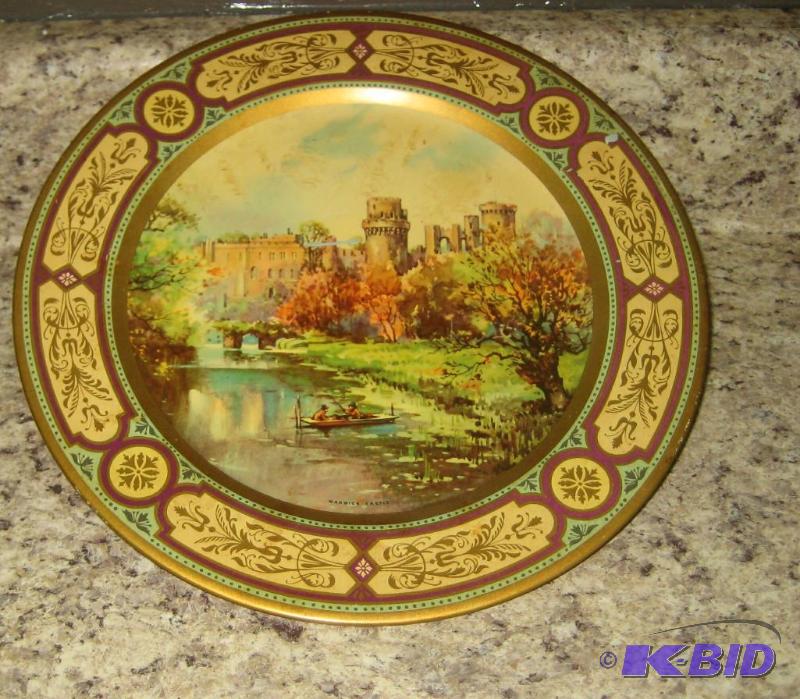 Vintage Warrick Castle Tin Plate from England