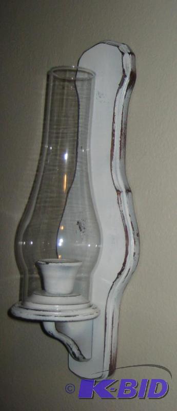White Sahbby Chic Wall Sconce