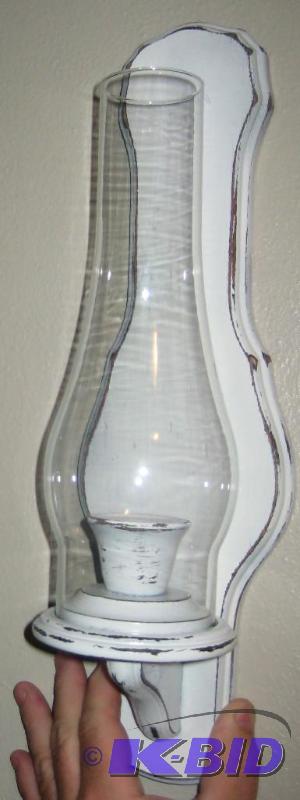 White Shabby Chic Wall Sconce