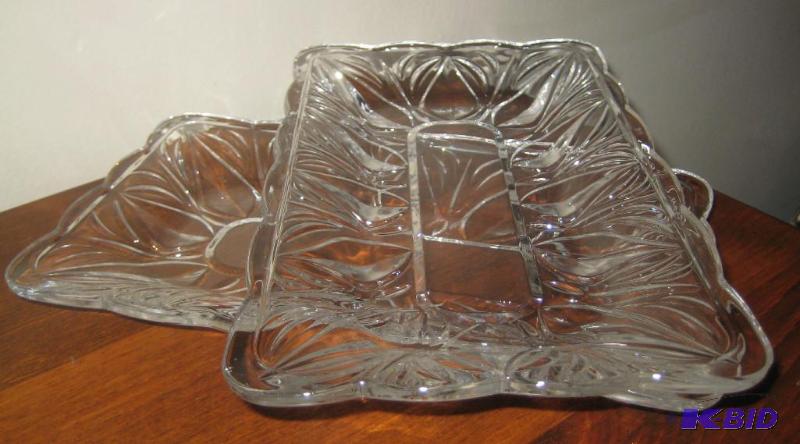 Glass Condiment Accent Trays