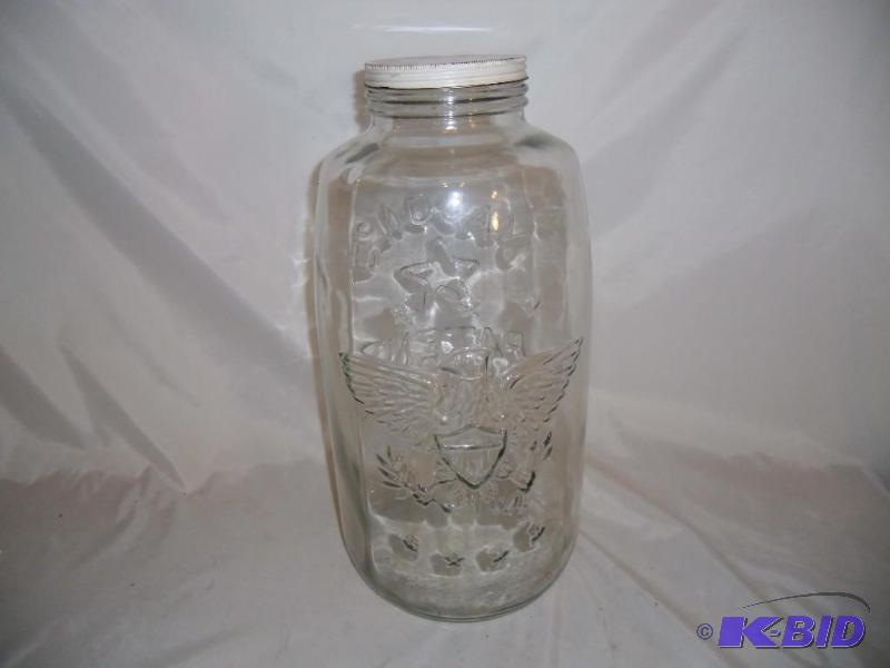 AC256 Vintage Wide-mouth Glass Pickle Jar