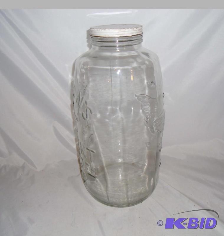 AC256 Vintage Wide-mouth Glass Pickle Jar