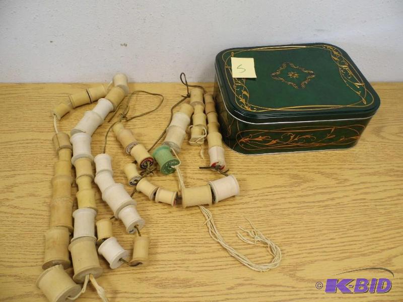 Wooden Thread Spools wTin
