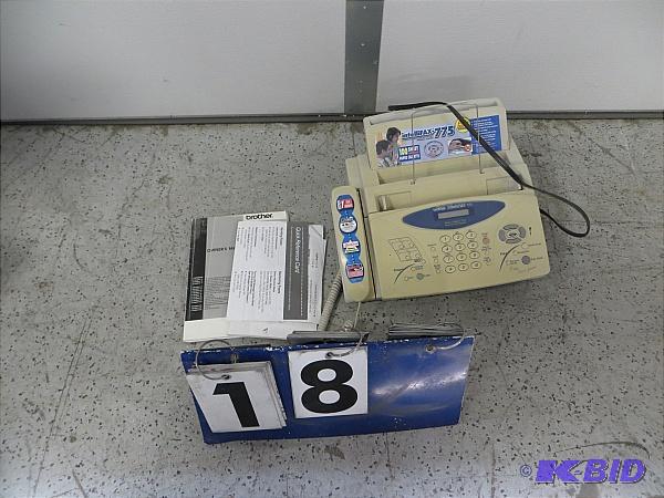 lot 19 image: Brother Intellifax&nbsp775. Pictured as 18, ...