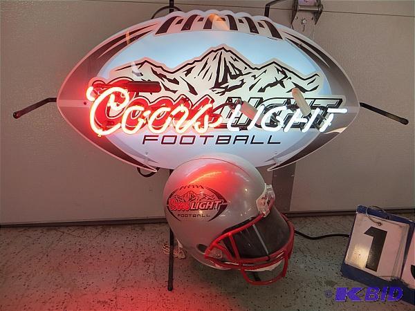 coors light football helmet