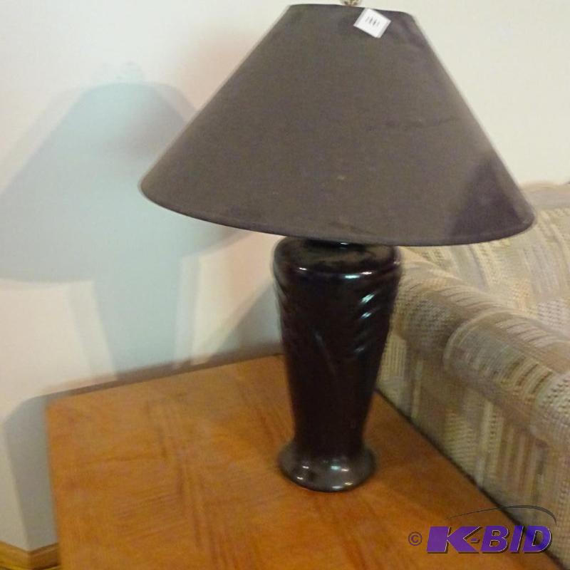 lot 111 image: ceramic table lamp...
