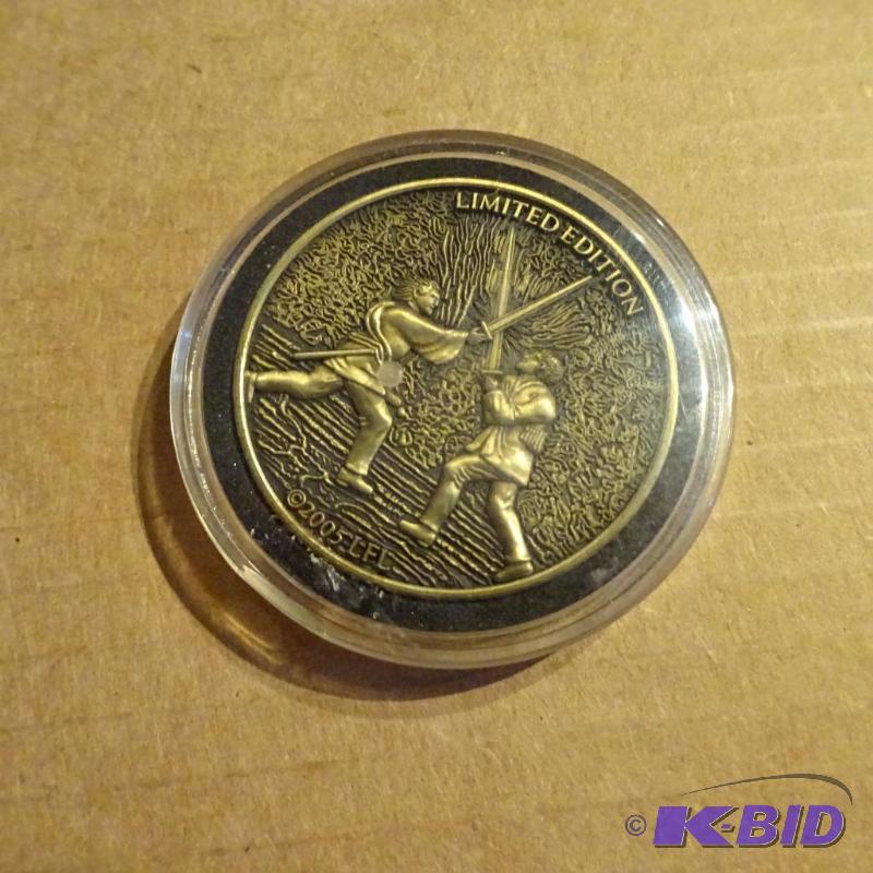 lot 122 image: limited edition star wars III Collectors coin...