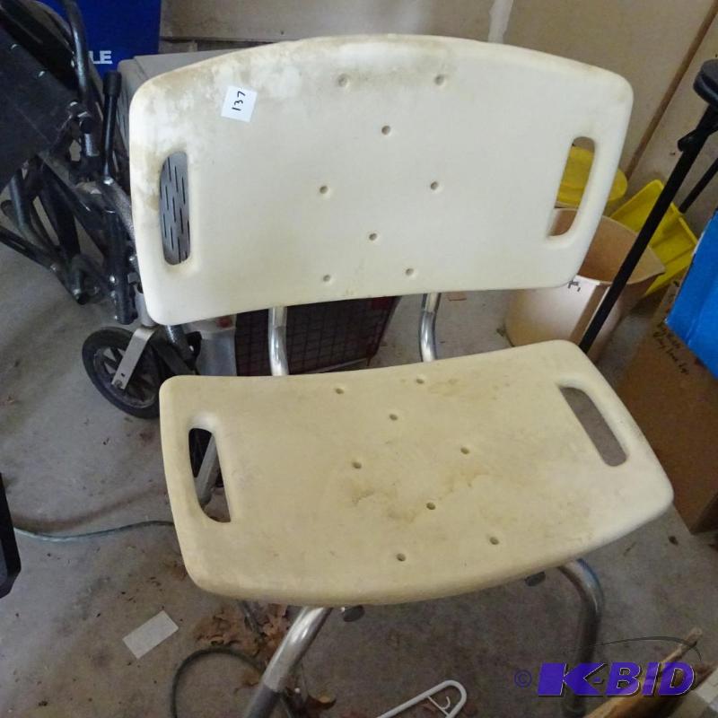 lot 137 image: shower chair...