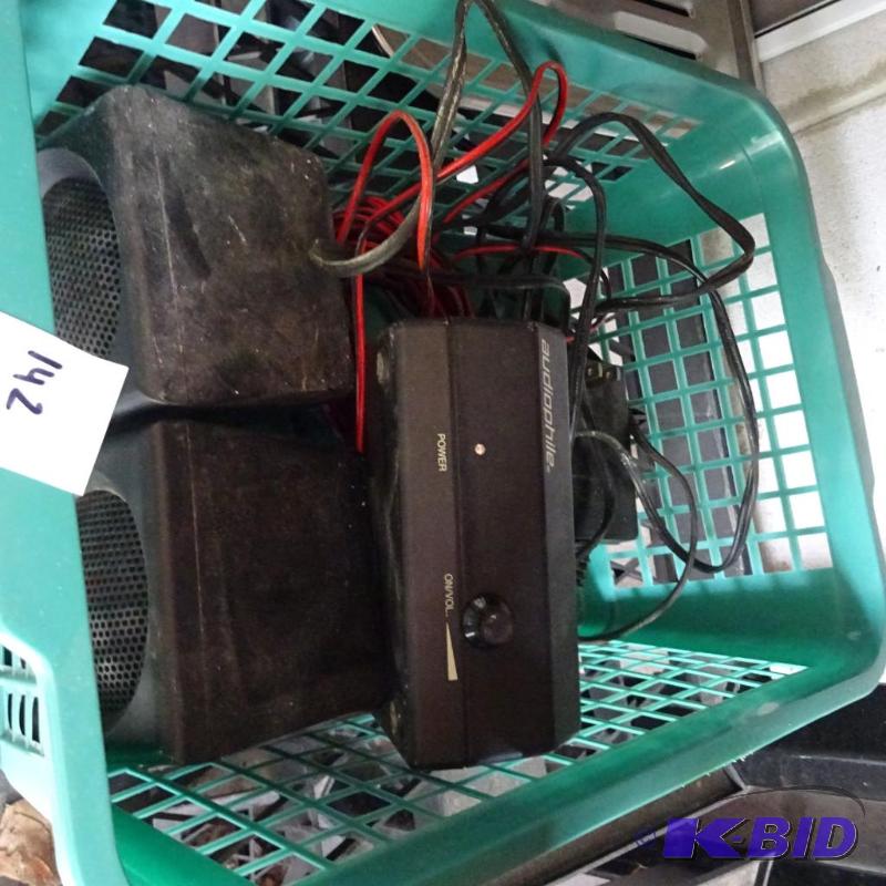 lot 142 image: audiophile powered 2 speaker system...