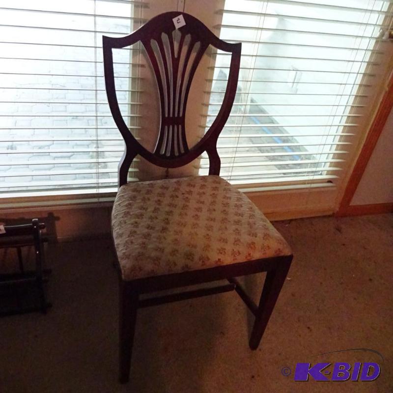 lot 82 image: vintage wood chair...