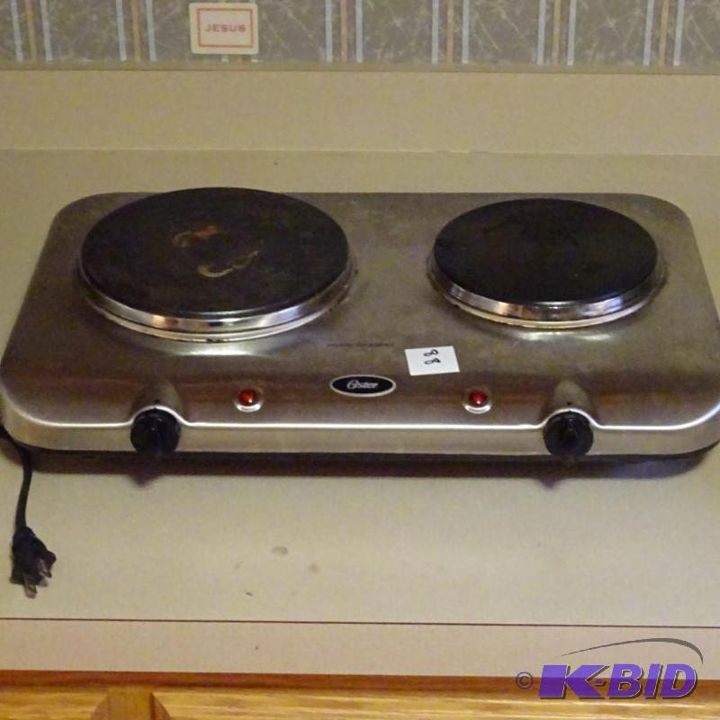 lot 88 image: oster 2 burner electric stove...