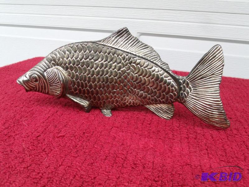 Silverplate Fish letter or napkin holder