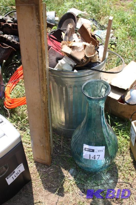 lot 147 image: Lot of (2) items including (1) wall shelf 44&...