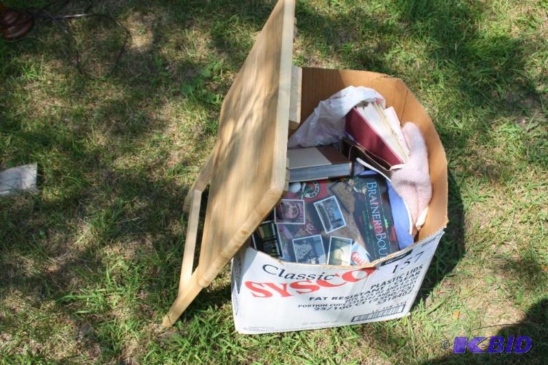 lot 157 image: Lot of various items including a TV tray tabl...
