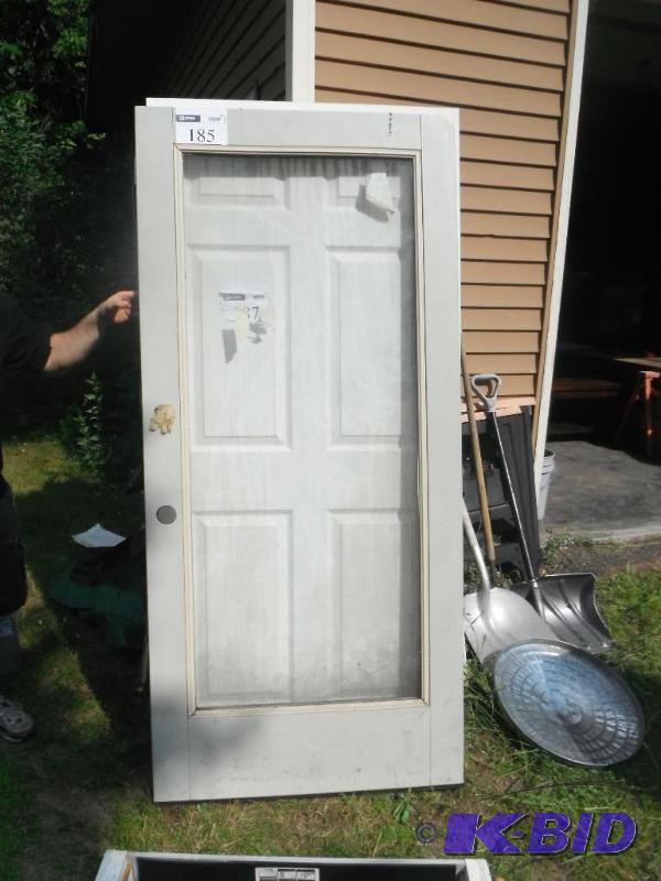 lot 185 image: Door 35 12&quotx79" and a frame 80&quo...