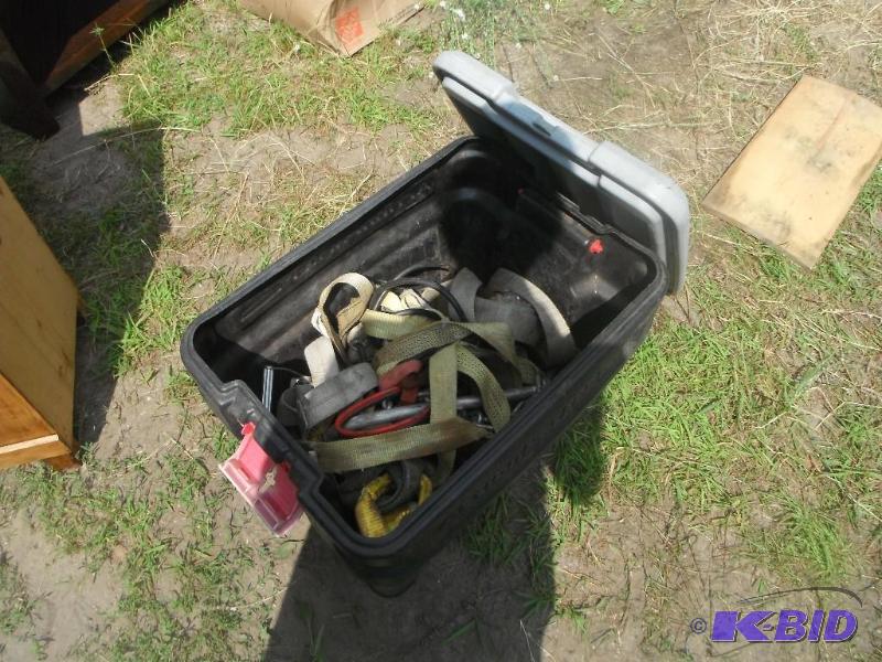 lot 192 image: Container of various straps and other items...