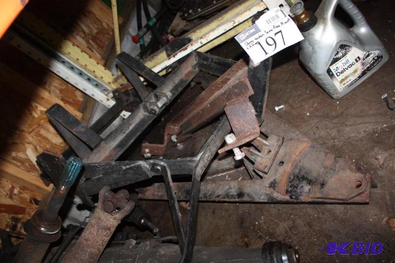 lot 197 image: Chevy Western snow plow mount and A frame...