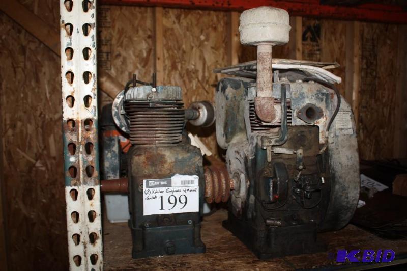 lot 199 image: Lot of (2) Kohler Engines with Manual Gaskets...