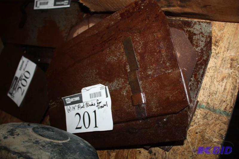 lot 201 image: Lot of (4) 14" float blades for trowel...