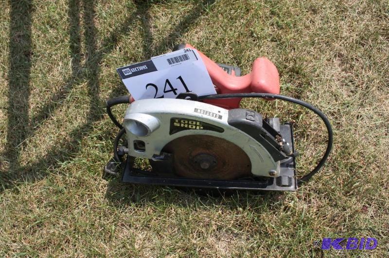 lot 241 image: Tool Shop brand 7 14" circular saw, 120...