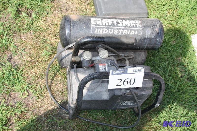 lot 260 image: Craftsman brand industrial air compressor, 1....