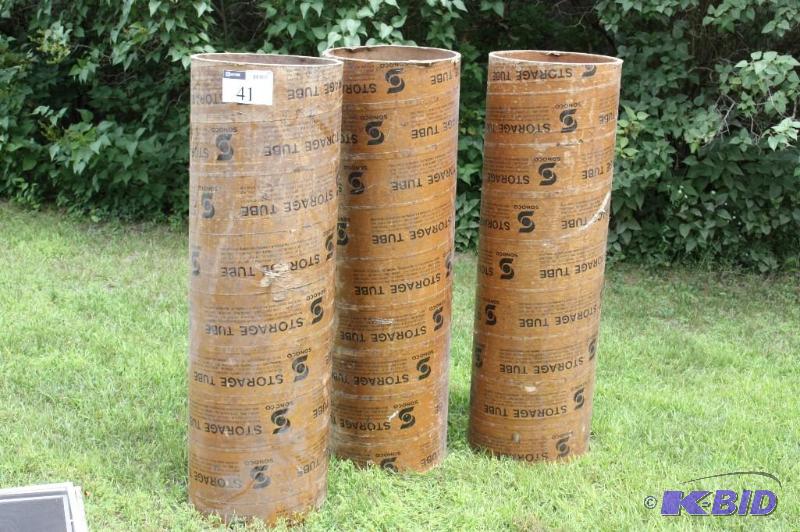 lot 41 image: Lot of (3) Sonoco&nbspbrand storage tubes 54...