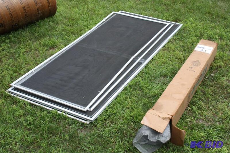 lot 43 image: Lot of (5) items including a roll of screenin...