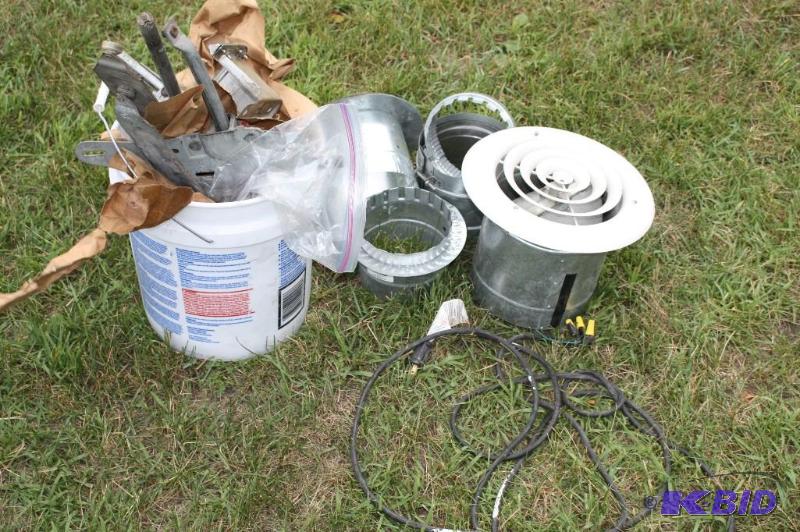 lot 52 image: Lot of Fans with Parts and Various Car Parts ...