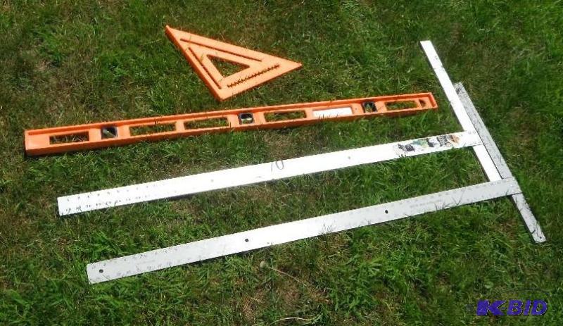 lot 70 image: Lot of (4) Tools Including (2) Large T Square...