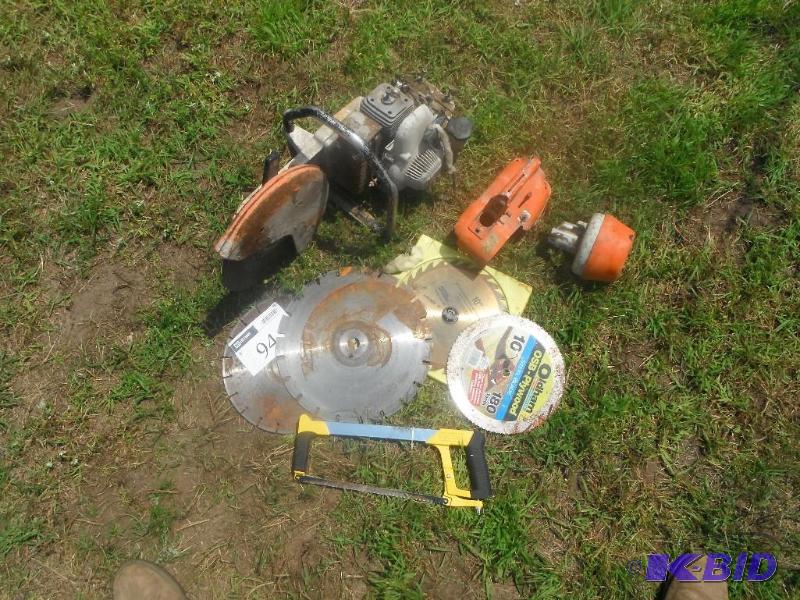 lot 94 image: Lot of (6) items including (2) concrete blade...