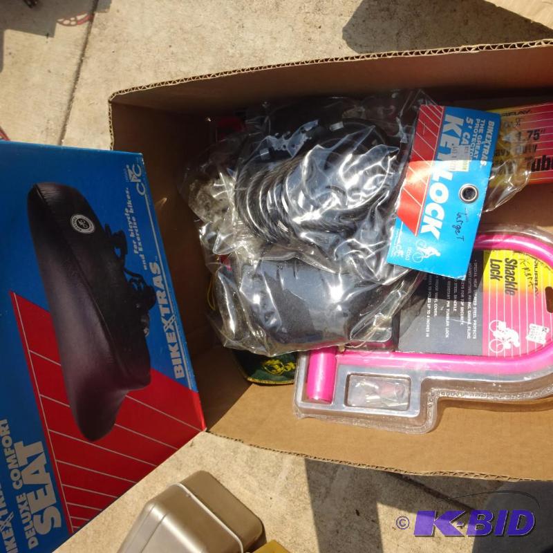 lot 101 image: Bike Locks and Seat...