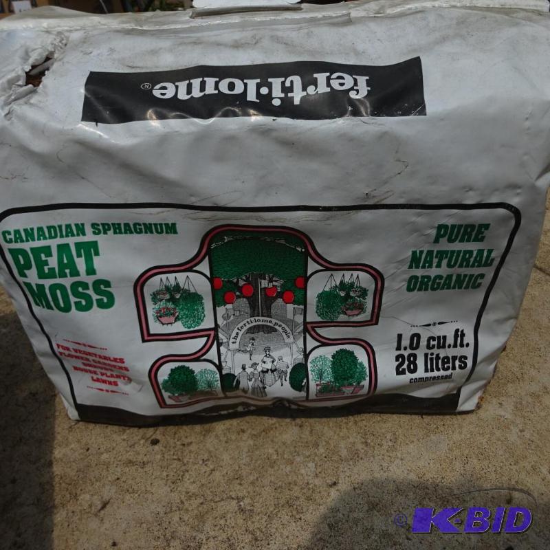 lot 102 image: 1.0 Cu Ft of Peat Moss...