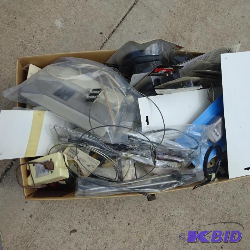 lot 103 image: Box Full of misc TV Antenna Parts...