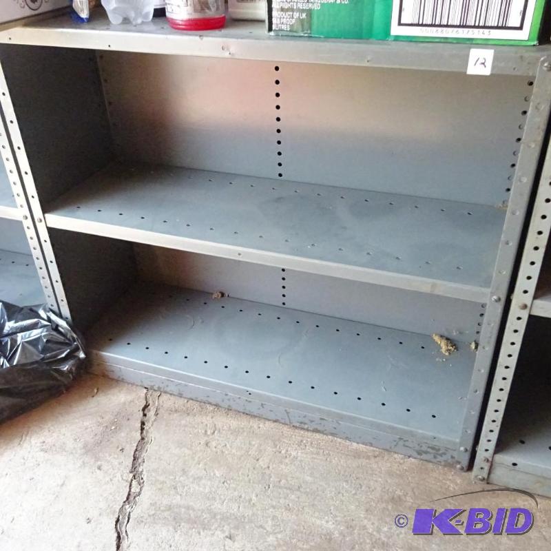 lot 12 image: 36x12x30 Metal Shelf...