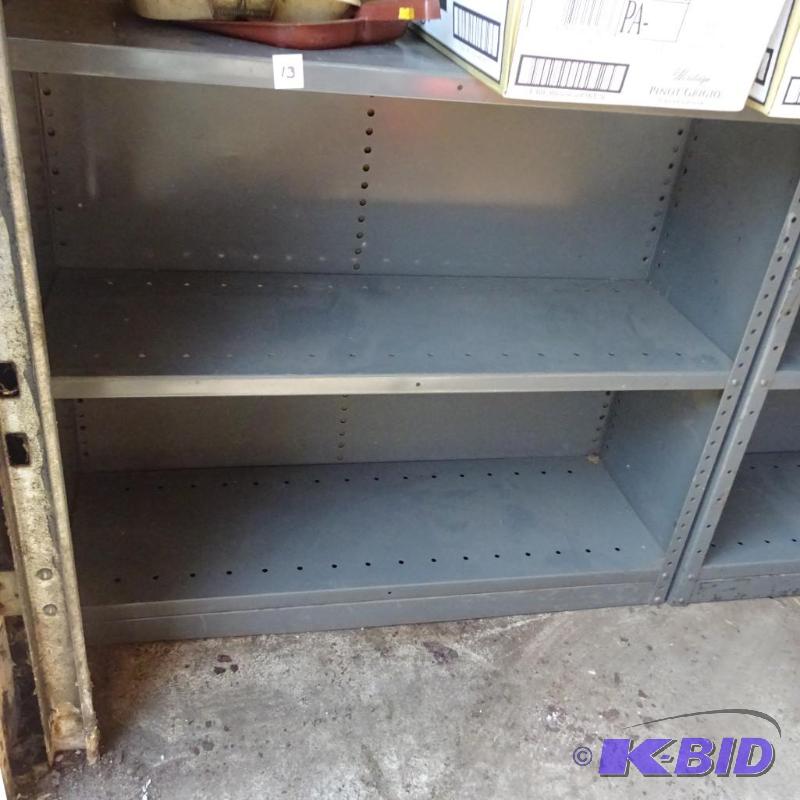 lot 13 image: 36x12x30 Metal Shelf...