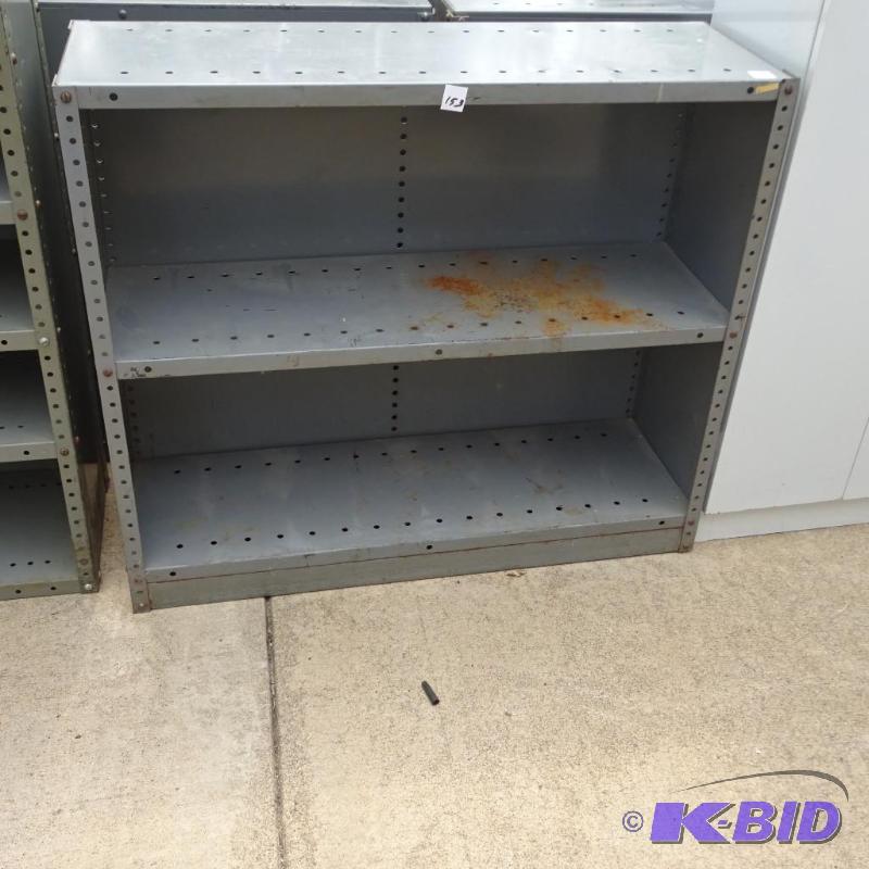 lot 153 image: Metal Shelf Unit 36 x 12 x 31...