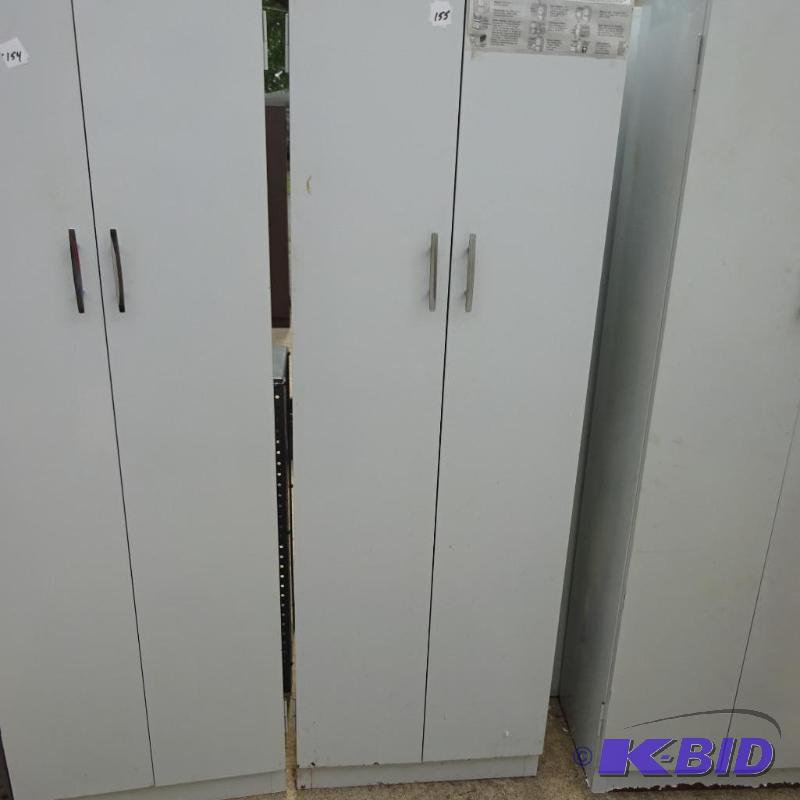 lot 155 image: 2 Door Metal Cabinet 20 x 12 x 60...
