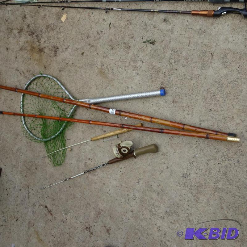 lot 169 image: Fish Spear, Ice Fishing Jig Pole. Ice Rod and...