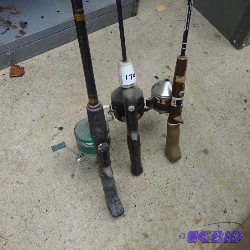 lot 170 image: 3 Closed Face Reels with Rods...