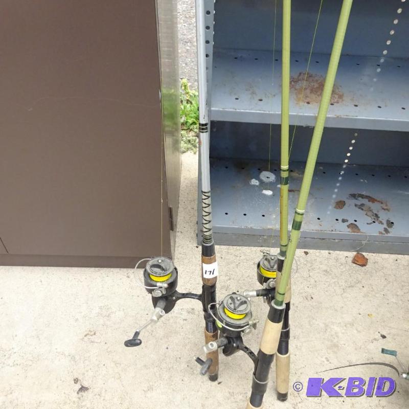 lot 171 image: 3 Open Faced Rods and Reels...